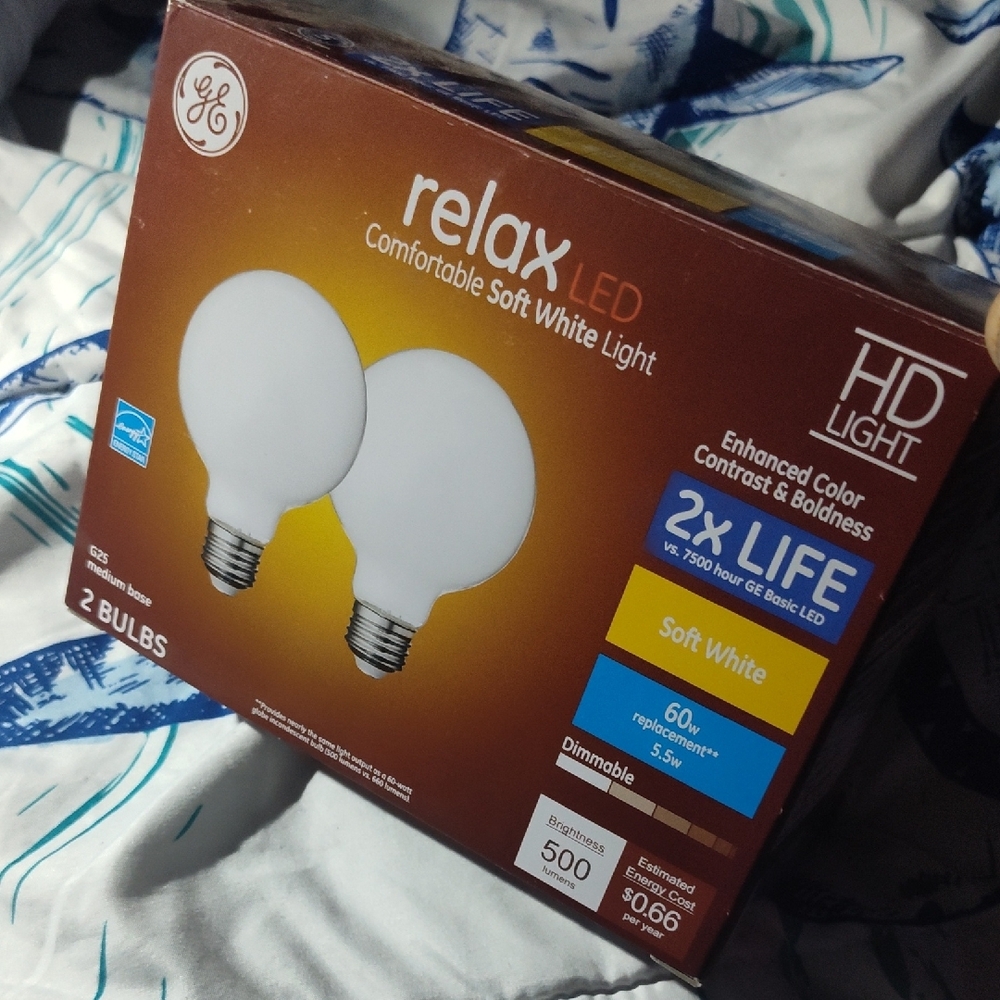 GE Relax LED Light Bulbs - Soft White